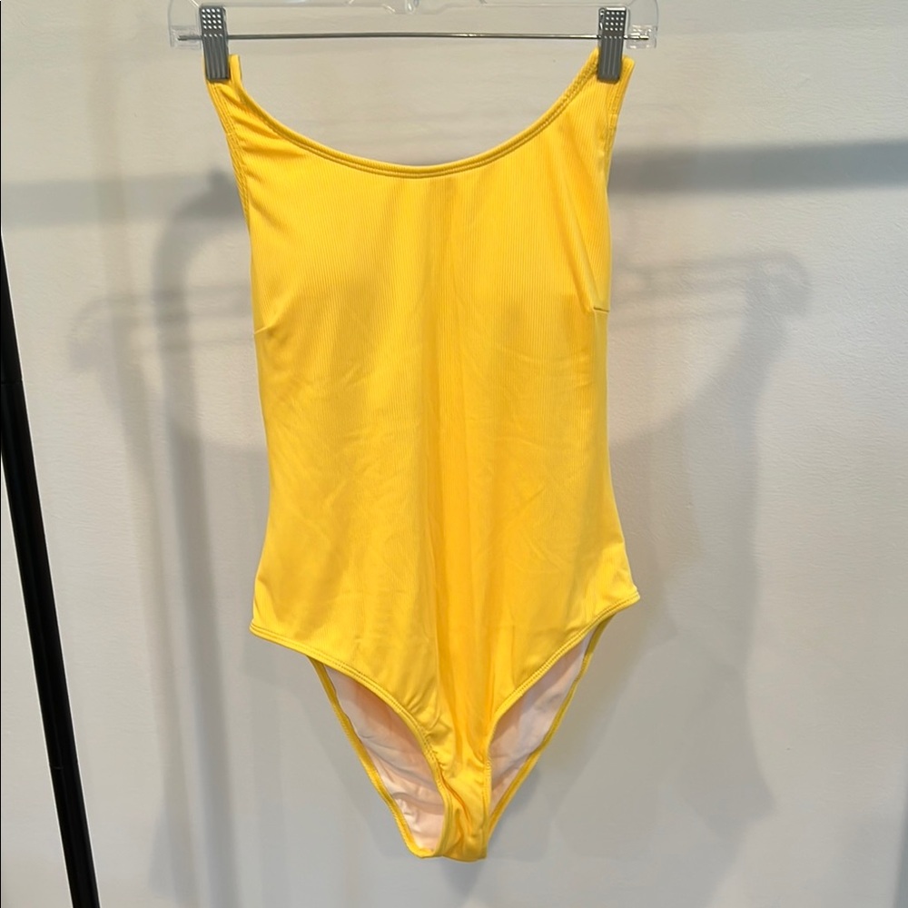 Yellow One-Piece Swimsuit